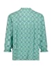 CARTOON Casual-Bluse mit Raffung in Green/Blue