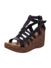 Blowfish Keilsandalette in schwarz