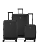 Roncato Florence 4 Rollen Kofferset 3-teilig mit Dehnfalte black