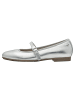 Tamaris WIDE FIT Ballerina in SILVER