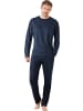 hajo Single-Jersey Schlafanzug in marine