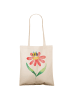 Mr. & Mrs. Panda Uni Tasche Hummel Blume ohne Spruch in Creme
