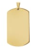 Adeliás Unisex Anhänger – Gravuranhänger aus Edelstahl in gold