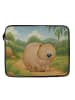 Mr. & Mrs. Panda Laptop Tasche Wombat Design ohne Spruch in Weiß