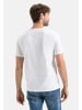 Camel Active T-Shirt aus reiner Baumwolle in Weiß