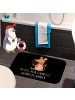 Mr. & Mrs. Panda Badezimmerteppich Maus Weihnachten mit Spruch in Schwarz