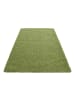 KADIMA DESIGN Teppich Hochflor Unifarben Polypropylen Wohnzimmer Shaggy in Grün