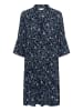 Kaffe Kleid KAellen A-shape in Midnight Marine Chalk Flower