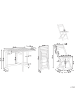 Beliani 3-tlg Bistro Set LENOLA in Braun