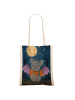 Mr. & Mrs. Panda Uni Tasche Fledermaus Boo Design ohne Spruch in Weiß