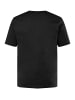 Men Plus Kurzarm T-Shirt in schwarz