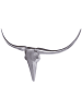 KADIMA DESIGN Bull Geweih L Wanddekoration 125cm breit Alu Aluminium silber in Silbern