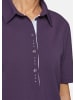GOLDNER Kurzgröße:  Pikee-Poloshirt in dunkle pflaume