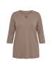 Ulla Popken Shirt in blassbraun