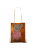 Mr. & Mrs. Panda Tasche Fledermaus Chillt Design ohne Spruch in Weiß