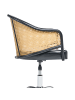 Beliani Bürostuhl REDDING in Schwarz/Silber/Braun - (W) 50 x (H) 77 x (L) 50 cm