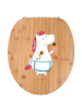 Mr. & Mrs. Panda Motiv WC Sitz Einhorn Küche ohne Spruch in Braun