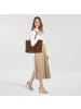 Liebeskind Berlin Monogram Shopper Tasche Leder 47 cm safari