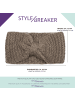 styleBREAKER Strick Stirnband in Altrose
