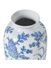 Beliani Blumenvase GUADIX in Weiß/Blau/Grün - (W) 13 x (H) 35 x (L) 13 cm
