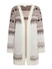 usha FESTIVAL Damen Strickcardigan in Wollweiss Mehrfarbig