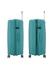 D&N Travel Line 4500 4 Rollen Trolley L 75 cm mit Dehnfalte petrol