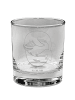 Mr. & Mrs. Panda Whiskey Glas Walfisch Thunfisch ohne Spruch in Transparent