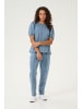 CULTURE Langarm-Bluse CUadele Relaxed fit in Blue Stone Wash