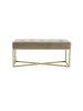 Kayoom Sitzbank Cameron in taupe - gold