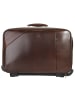 Bagan Business Trolley AMERIGO VESPUCCI echt Leder in dunkelbraun