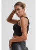 Urban Classics Urban Classics Ladies Glitter Cropped Top in black
