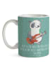 Mr. & Mrs. Panda Tasse Bassgitarre Groove mit Spruch in Meeresbrise