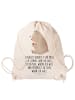 Mr. & Mrs. Panda rucksack beutel Bär Marienkäfer mit Spruch in Creme