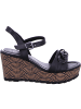 Marco Tozzi Keilsandalette in BLACK