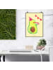 Mr. & Mrs. Panda Poster Avocado Geburtstag ohne Spruch in Gelb Pastell