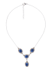 mantraroma 925er Silber - Collierketten (L) 45 cm mit Lapis Lazuli