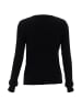 NAEMI Damen Strickpullover in Schwarz