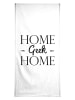 Juniqe Handtuch "Home Geek Home" in Schwarz & Weiß
