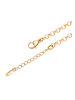 faina Women Chain Link Bracelet With Moon Motif in Rose Gold