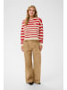 SAINT TROPEZ Sweatshirt PhileneSZ Oversize fit in Valiant Poppy Irregular Stripe