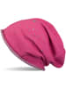 styleBREAKER Beanie Mütze in Pink-Grau