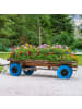 relaxdays Schubkarrenrad in Blau/ Schwarz - 3.50-6