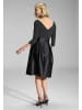 SWING Cocktailkleid in schwarz silber - 0001