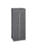 relaxdays Stoffschrank in Anthrazit - (B)60 x (H)157 x (T)45 cm