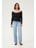 Kaffe T-shirt KAkayla Slim fit in Black Deep