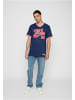 FUBU T-Shirt in navy/red/white
