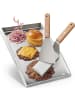 Praknu Plancha Edelstahl 40x30cm – Teppanyaki, Fettablauf, 2 Spatel