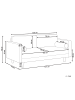 Beliani 3-Sitzer Sofa NURMO in Grün/Dunkler Holzfarbton - (W) 177 x (H) 78 x (L) 74 cm