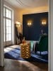 KADIMA DESIGN Beistelltisch Oriental | Aluminium Design, Hammerschlag, Stabil in Gold