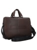 Piquadro Harper Aktentasche Leder 40 cm Laptopfach in dark brown